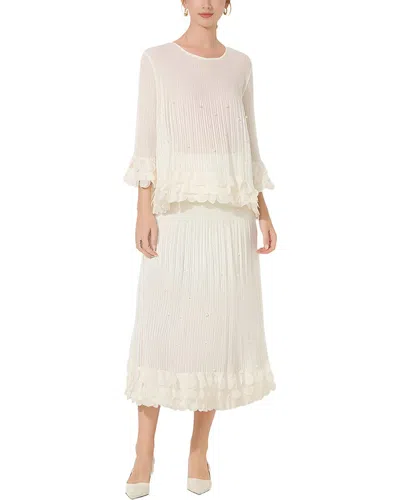 Florida Clothing Set (top & Skirt) In White