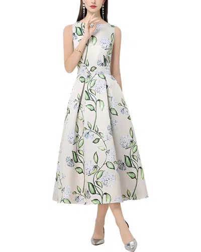 Florida Clothing Sleeveless Midi Dress In White