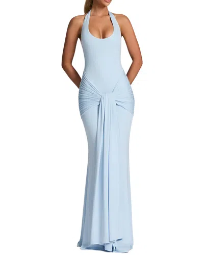Florida Clothing Solid Maxi Dress In Blue