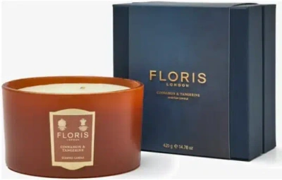 Floris Unisex Cinnamon & Tangerine 14 oz Scented Candle 886266240233 In Multi