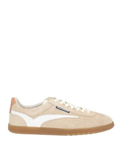 Floris Van Bommel Man Sneakers Beige Size 9 Leather In Neutral