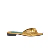 Florrie Women's Emma Flat Vintage Gold In Gold