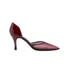 Florrie Women's Red Cate D'orsay Pump Burgundy In Red