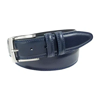 Florsheim Big And Tall  32mm Pebble Grain Mens Belt In Blue