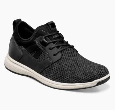 Florsheim Kids' Boy's Great Lakes Jr. Knit Plain Toe Sneaker In Black