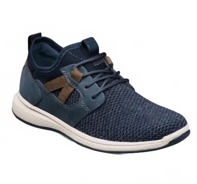 Florsheim Kids' Boy's Great Lakes Jr. Knit Plain Toe Sneaker In Navy In Blue