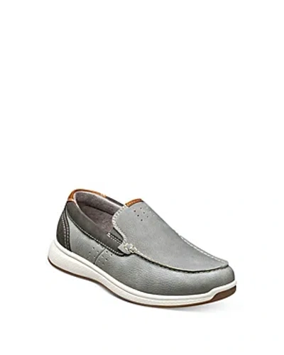 Florsheim Boys' Crossover Jr. Moc Toe Slip On Sneakers - Toddler, Little Kid, Big Kid In Gray