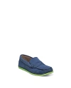 Florsheim Boys' Jasper Leather Driver Slip On Loafers - Toddler, Little Kid, Big Kid In Blue Suede