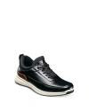 Florsheim Boys' Satellite Jr. Elastic Lace Slip On Sneakers - Toddler, Little Kid, Big Kid In Black