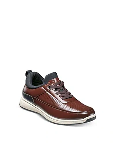 Florsheim Boys' Satellite Jr. Elastic Lace Slip On Sneakers - Toddler, Little Kid, Big Kid In Cognac