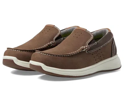 Florsheim Crossover Moc Toe Slip-on Jr. (toddler/little Kid/big Kid) Boys Shoes Mushroom : 11 Little Kid M, Sy In Brown