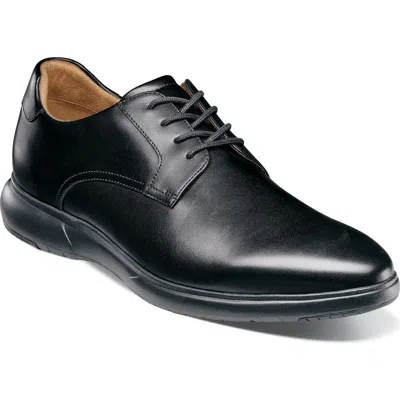 Florsheim Jackson Cap Toe Derby In Black Scratch