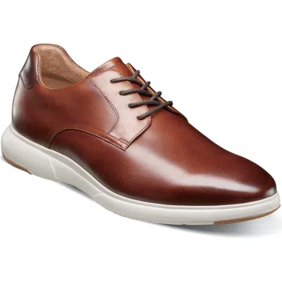 Florsheim Dash Plain Toe Derby In Cognac
