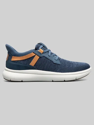 Florsheim Fleet Knit Elastic Lace Sneaker In Blue