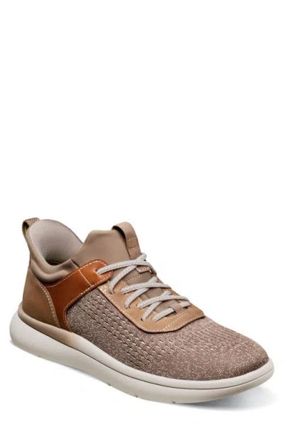 Florsheim Fleet Knit Elastic Sneaker In Taupe