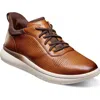 Florsheim Fleet Perforated Toe Elastic Lace Sneaker In Cognac