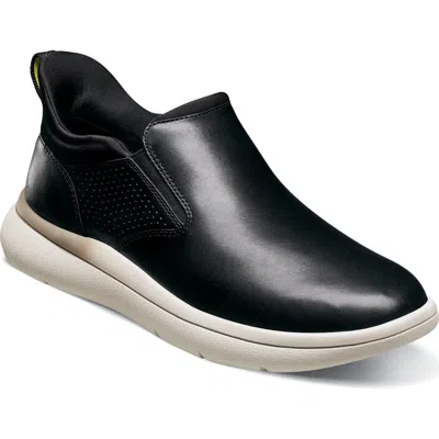 Florsheim Fleet Plain Toe Sneaker In Black