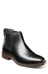 Florsheim Wide Width Forge Plain Toe Chelsea Boot In Black