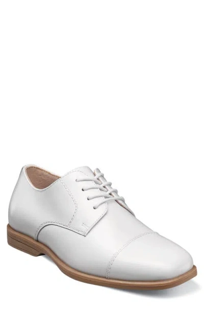 Florsheim Kids' Reveal Cap Toe Derby In White