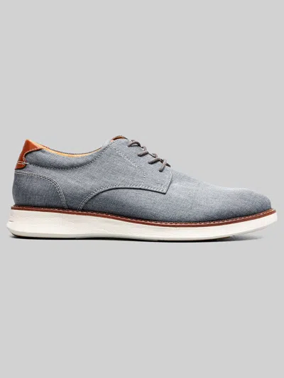 Florsheim Launch Canvas Plain Toe Oxfords In Gray