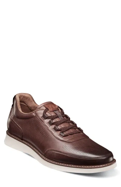 Florsheim Launch Elastic Lace Sneaker In Brown