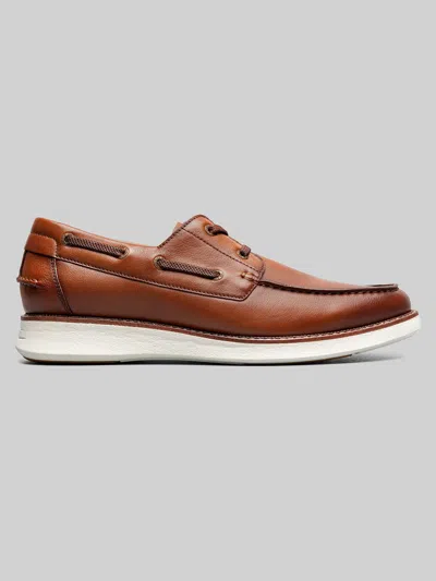 Florsheim Launch Moc Toe Boat Shoes In Brown