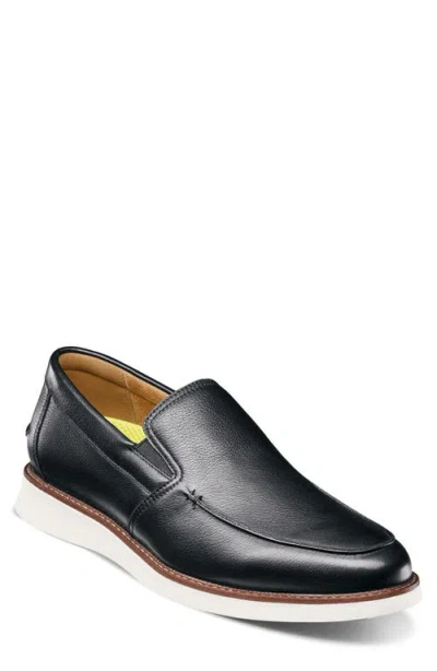 Florsheim Launch Moc Toe Venetian Slip-on In Black