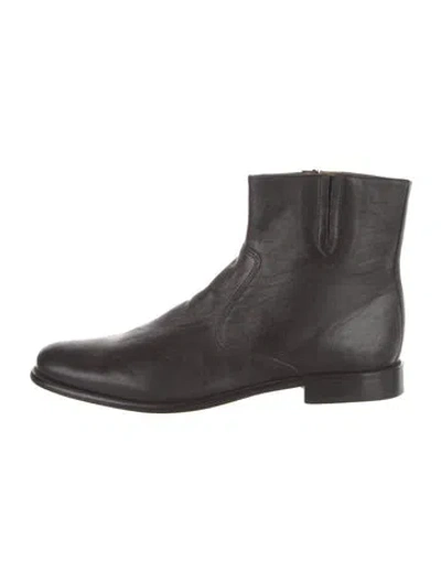 Pre-owned Florsheim Leather Boots In Black