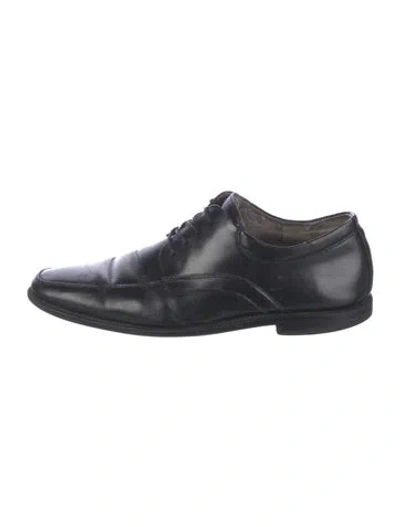 Pre-owned Florsheim Leather Derby Shoes In Black