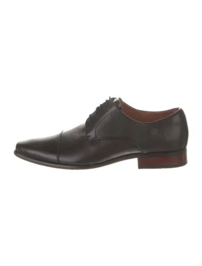 Pre-owned Florsheim Leather Derby Shoes In Brown