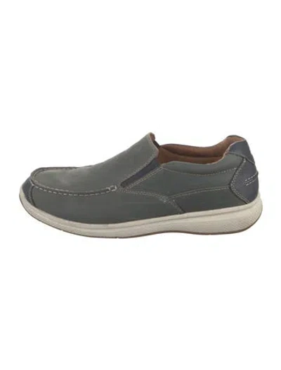 Pre-owned Florsheim Leather Sneakers In Gray
