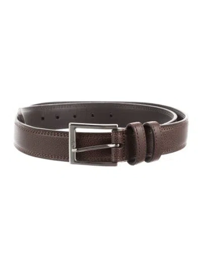 Pre-owned Florsheim Leather Waist Belt In Brown