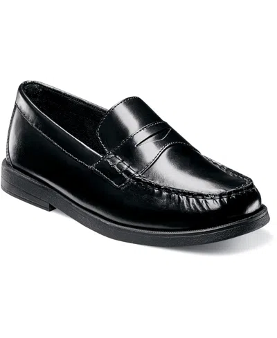 Florsheim Little Boy Croquet Penny Loafer Jr. Shoes In Black