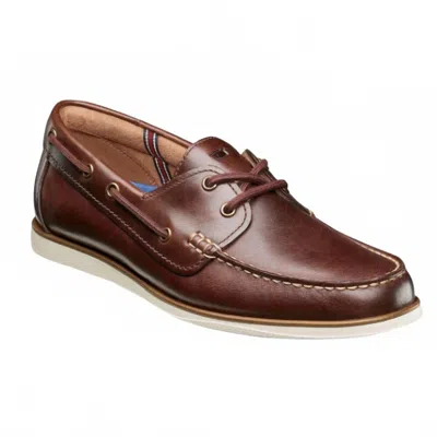Florsheim Men's Atlantic Moc Toe Boat Shoe In Brown