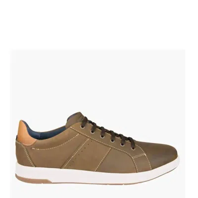 Florsheim Men's Crossover Lace To Toe Sneaker In Mushroom In Gray
