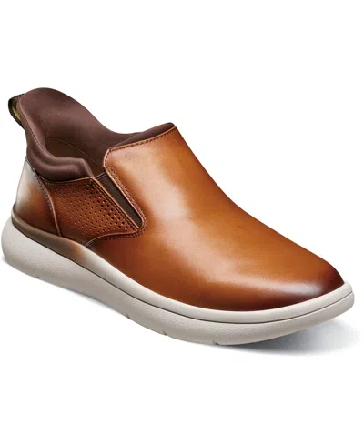 Florsheim Men's Fleet Plain Toe Slip On Sneaker In Cognac