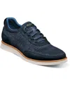 Florsheim Men's Launch Knit Elastic Lace Slip On Sneaker In Navy