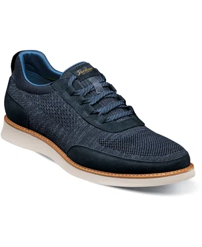 Florsheim Men's Launch Knit Elastic Lace Slip On Sneaker In Navy