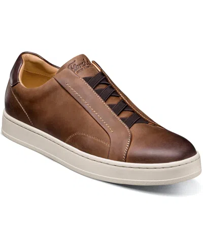 Florsheim Men's Monopoli Elastic Lace To Toe Sneaker In Brown