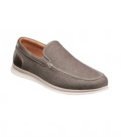 Florsheim Men's Montigo Canvas Moc Toe Venetian Loafer In Grey In Gray