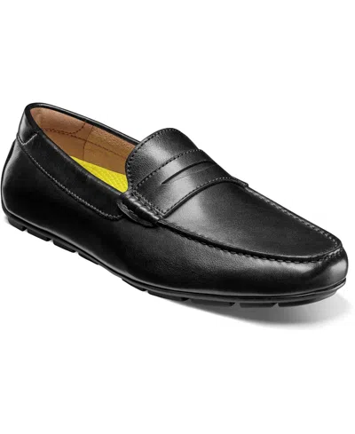 Florsheim Men's Motor Smooth Moc Toe Penny Loafer In Black