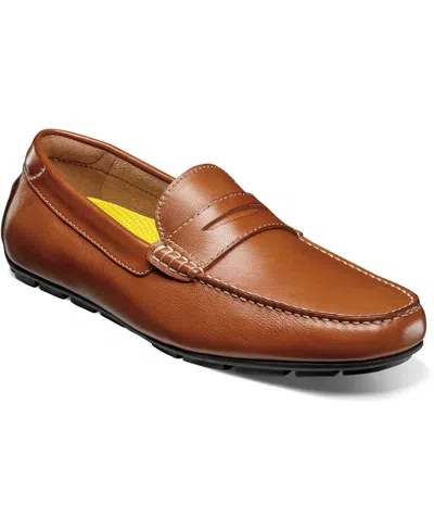 Florsheim Men's Motor Smooth Moc Toe Penny Loafer In Cognac