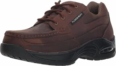 Florsheim Men's Oxford Supreme Moc Toe Comp Shoes In Braun In Multi