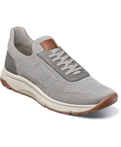 Florsheim Men's Satellite Knit Elastic Lace Slip On Sneaker In Grey