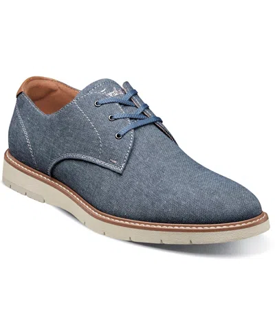 Florsheim Men's Vibe Canvas Plain Toe Oxford Dress Shoe In Blue