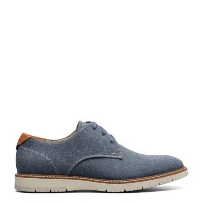 Florsheim Men's Vibe Canvas Plain Toe Oxford Shoes - Medium Width In Blue