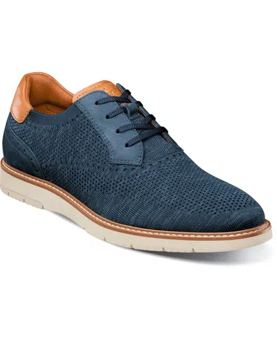 Florsheim Men's Vibe Knit Plain Toe Oxford Dress Casual Sneaker In Navy