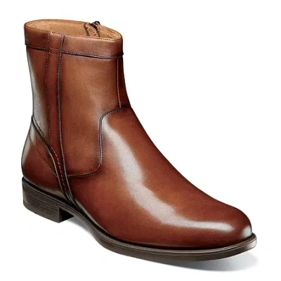 Florsheim Mens Center Flat Heel Dress Boots In Brown