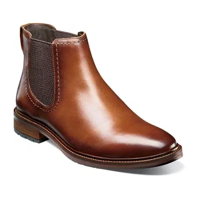FLORSHEIM MENS FORGE GORE FLAT HEEL CHELSEA BOOTS