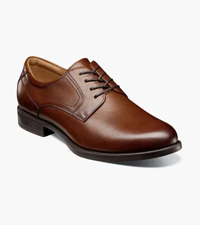 Florsheim Midtown 12135-221 Oxford Men's 14 Brown Plain Toe Dress Shoes Zpo1919